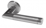 Saturn Oval Mitred Lever Door Handle Set